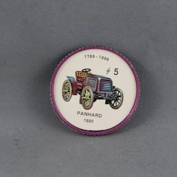 Jello Car Coins - # 5 of 200 - The Panhard (1885) - Picture 1 of 3